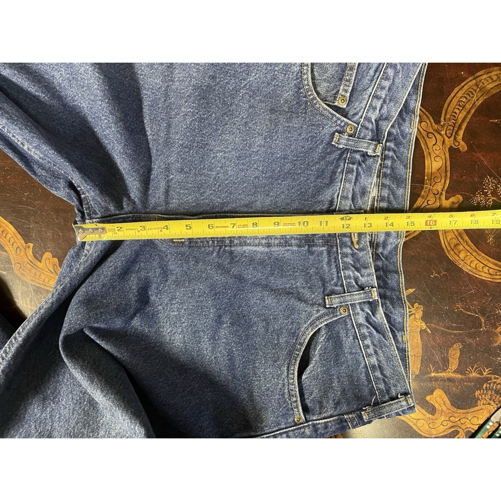 Vtg Carhartt Mens Relaxed Fit Straight Leg Flannel Lined Jean B21 Workwear 38x32 - Picture 11 of 15